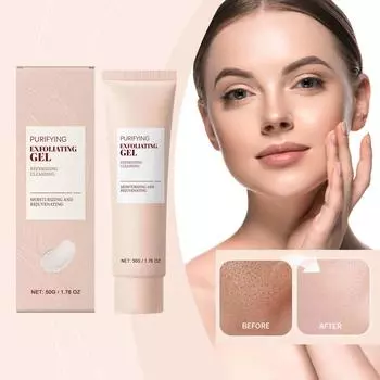 Очищающий отшелушивающий гель, нежный отшелушивающий гель для лица - отшелушивающий гель для очищения лица One Size