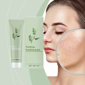 Очищающий отшелушивающий гель Улучшает тусклую сухость Глубоко очищает поры Осветляя Укрепляя кожу One Size