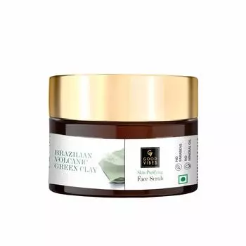 Очищающий скраб для кожи Good Vibes - бразильская вулканическая зеленая глина (50 г)