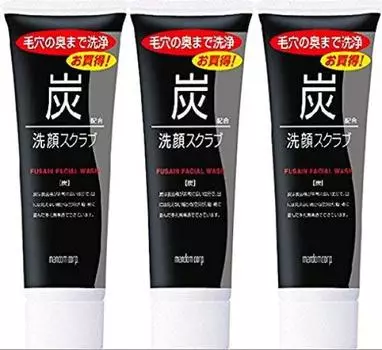 Очищающий скраб для лица Mandom Charcoal 100 г (3)