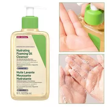 Очищение и снятие макияжа Два в одном Пена для очищения Отшелушивание и снятие макияжа 236 мл белый