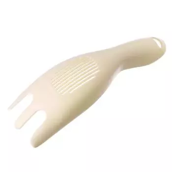 Очистите ложку риса, не повредив руки в домашних условиях белый