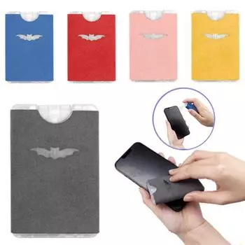 Очиститель экрана, протирка из микрофибры, спрей против отпечатков пальцев, телефон, планшетный монитор, обеззараживание экрана телевизора, портативный инструмент для очистки красный