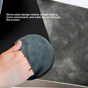 Очиститель экрана Салфетка из микрофибры Портативный круглый квадратный телефон Компьютер Планшетный автомобиль Мультимедийный дисплей Экран Протирание отпечатков пальцев Удаление пыли Square