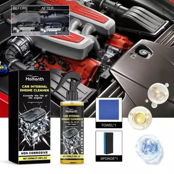 Очиститель автомобильного двигателя 100 мл, средство для технического обслуживания, очистка отсека двигателя, удаление грязи и чистящее средство без разборки