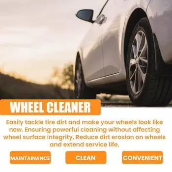 Очиститель автомобильных колес, профессиональный очиститель алюминиевых дисков, 100 мл, средство для удаления тормозной пыли, очиститель колес, долговечное решение для детейлинга автомобиля