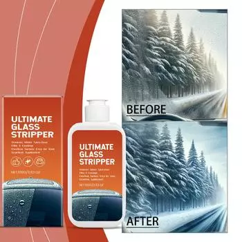 Очиститель автомобильных стекол. Паста для удаления масляной пленки. Сильная очистка лобового стекла и окон для удаления грязи. Масляные пятна. Пятна от воды. И масляная пленка One Size оранжевый
