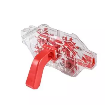 Очиститель цепи велосипеда, инструмент для чистки велосипеда, прозрачный и видимый очиститель цепи для езды на велосипеде с красный