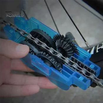 Очиститель цепи велосипеда Прозрачный Видимый Портативный Скребок для цепи горного велосипеда, щетка для чистки, инструмент Аксессуары для велосипеда