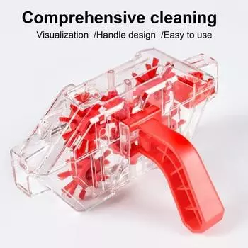 Очиститель цепи велосипеда Прозрачный Видимый Пропитанный Скруббер для цепи горного велосипеда для шоссейных велосипедов Смазка Инструмент для очистки масла Аксессуары для велосипеда красный