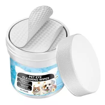 Очиститель для глаз для кошек и собак, 60 шт., неароматизированные мягкие салфетки для удаления слез домашних животных, нежные салфетки для удаления пятен от слез, безопасное и эффективное удаление CHINA