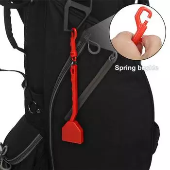 Очиститель для гольфа Yousheng с двумя щетками и выдвижной крышкой, щетка для чистки клюшек для гольфа с медной нейлоновой щетиной, аксессуар для гольфа красный