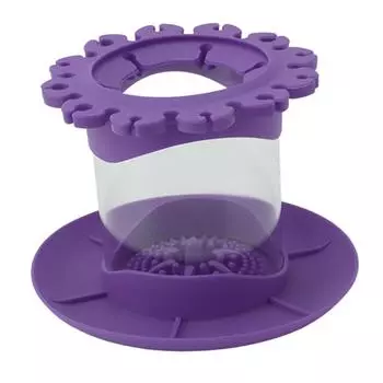 Очиститель для кистей для макияжа Круглый съемный очиститель для кистей Многофункциональный очиститель для кистей фиолетовый