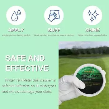Очиститель для металлических клюшек для гольфа Средство для удаления ржавчины Набор для полировки утюгов для гольфа Клинья Паттеры Очиститель для щеток Губка Аксессуары для гольфа Набор для ухода за клюшками для гольфа