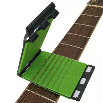 Очиститель гитарных струн, ладовая доска, скребок для струн, очиститель грифа, аксессуар для инструментов, темно-зеленый