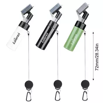 Очиститель гольф-клуба, трубка с канавками, щетка для гольфа, щетка для гольф-клуба с герметичной трубкой для хранения жидкости, бутылочка для выдавливания, легко моется белый