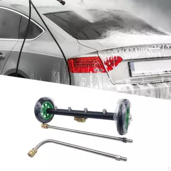 Очиститель ходовой части Мойка высокого давления двойной функции для мойки днища автомобиля Веник для автофургона With 2 Poles