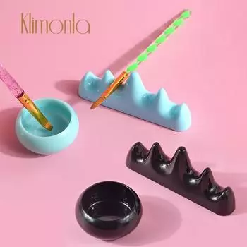 Очиститель кистей для дизайна ногтей, пластиковый держатель, УФ-акриловая гелевая ручка, горшок для очищающего средства, чашка для мытья, держатель щетки для ногтей, профессиональные инструменты для ногтей