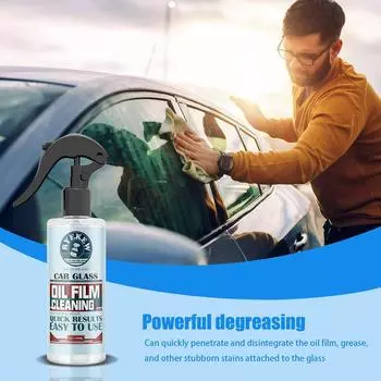 Очиститель лобового стекла автомобиля, мощный спрей для удаления масляной пленки, 100 мл, многоцелевой очиститель лобового стекла для внедорожников, грузовиков, мотоциклов