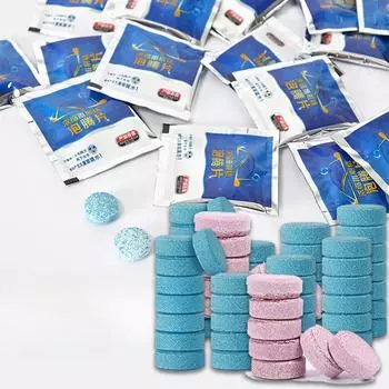 Очиститель лобового стекла автомобиля Шипучие многофункциональные таблетки для очистки стекла Твердый очиститель Спрей для лобового стекла Аксессуары для мойки автомобиля