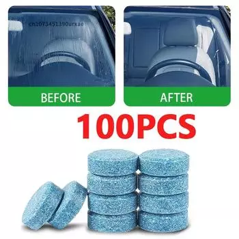 Очиститель лобового стекла автомобиля Твердый очиститель Шипучие таблетки Таблетки для очистки стеклоочистителей автомобиля Моющее средство Аксессуары для мойки автомобиля