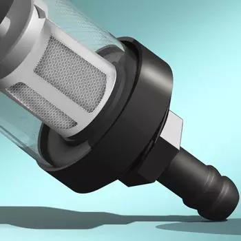 Очиститель масла топливного фильтра мотоцикла, прозрачный вид чёрный