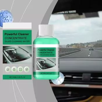 Очиститель масляной пленки автомобиля, очистка лобового стекла и удаление масляной пленки, водонепроницаемый и водоотталкивающий очиститель для стекол 50 мл One Size зелёный