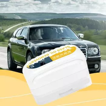 Очиститель масляной пленки для автомобильных стекол Средство для удаления пятен от воды 100 мл Очиститель масляной пленки для автомобильных стекол Щетка для очистки стекол белый