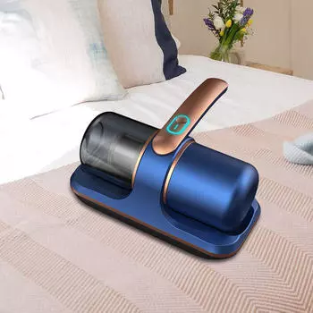 Очиститель матрасов, беспроводной пылесос для удаления клещей с одеял, подушек, диванов, серый, красный Blue Aureate