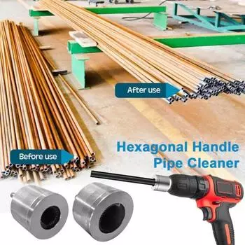 Очиститель медных труб, полностью металлическая щетка для очистки сверлильной трубки, нержавеющая, устойчивая к коррозии медная трубка 15mm