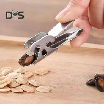 Очиститель ореховой скорлупы из нержавеющей стали, воронкообразная конструкция, быстрый и легкий многофункциональный кухонный инструмент для крекинга 1pc