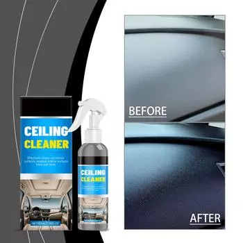 Очиститель салона автомобиля; Пенный очиститель для автомобиля; Очиститель грязи в автомобиле; Полностью применимо к различным интерьерам, включая ковры и сиденья(100мл) One Size