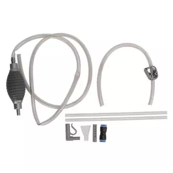 Очиститель сифона для аквариума Пластиковый сифон для удаления песка с 3 насадками для очистки воды в аквариуме