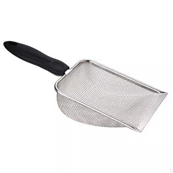 Очиститель совок для кошачьего туалета, инструмент для очистки, антипригарная угловая лопатка, просеивание