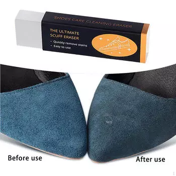 Очиститель, средство для чистки обуви удаляет потертости и пятна, резиновый блок для ухода за кроссовками, серый