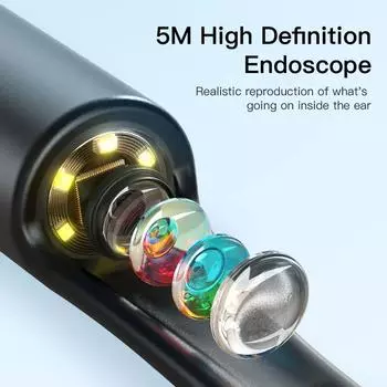 Очиститель ушей с камерой Ушные палочки Отоскоп USB Type-C Andrid Зарядка Эндоскоп Инструмент для удаления ушной серы Ушная палочка Камера Здравоохранение
