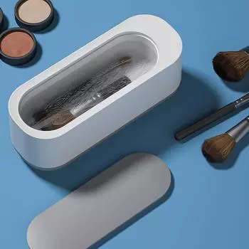 Очиститель ювелирных изделий, переносная машина для чистки ювелирных изделий, очков, часов, бритв, зубных протезов-белого цвета