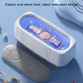 Очиститель ювелирных изделий Портативная бытовая чистящая машина Большая емкость с батарейным питанием Перезаряжаемый ультразвуковой очиститель A