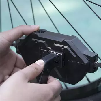 Очиститель велосипедной цепи Очиститель велосипедной цепи для шоссейных велосипедов Ящик для чистки горных велосипедов Аксессуары для велосипеда чёрный