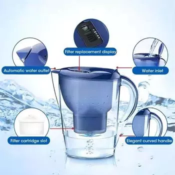 Очиститель воды 3,5 л Домашний очиститель воды Фильтр с активированным углем Холодный водонагреватель Высококачественный очиститель воды Инструмент для очистки воды