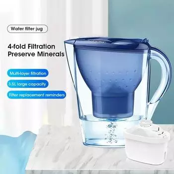 Очиститель воды 3,5 л Домашний очиститель воды Фильтр с активированным углем Холодный водонагреватель Высококачественный очиститель воды Инструмент для очистки воды