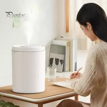 Очиститель воздуха 5л, высокая производительность, тонкое распыление, электронные двойные порты, три передачи, прибор для глубокого увлажнения, автоматический ароматизатор, товары для дома белый