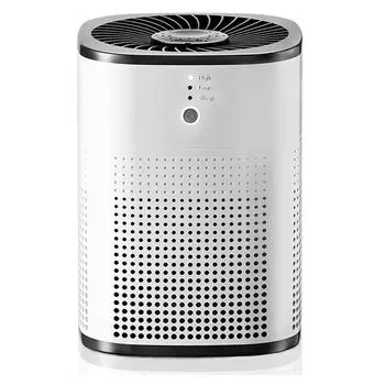 Очиститель воздуха для спальни H13 Real HEPA Filter Очиститель воздуха 360° с 5-ступенчатой фильтрацией для людей с аллергией на домашних животных, вилка США CHINA