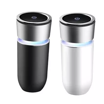 Очиститель воздуха HEPA-фильтр Отрицательный ион Домашний свет для аллергиков Пыль серый