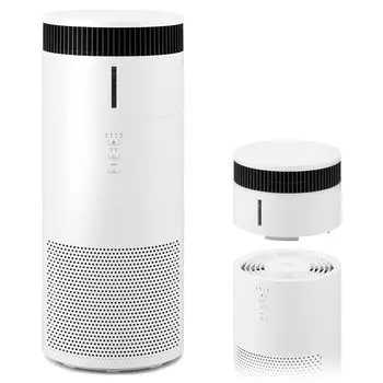 Очиститель воздуха Iris Ohyama с увлажнением 16 татами Увлажняющий воздух Испарительный Полностью Подача воды от Пыли Энергия Аллергия Легко компактный белый