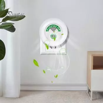 Очиститель воздуха с отрицательными ионами, средство для удаления запаха дыма, Plug-Play, простой в использовании, компактный, портативный очиститель воздуха для помещений US Plug