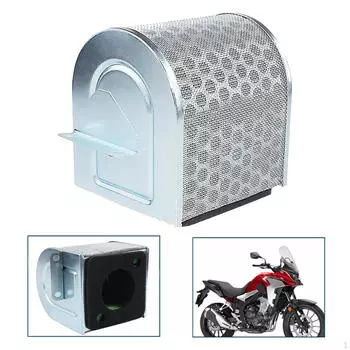 Очиститель воздушного фильтра мотоцикла, совместимый с воздухозаборником, серебристый 17211-mjw-j00 для CB400 x, xa-g, H, J