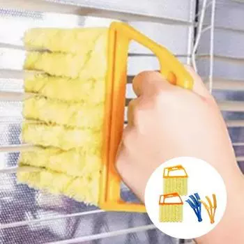 Очиститель жалюзи для окон, инструмент для чистки жалюзи, щетка для чистки с эргономичной ручкой, инструмент для чистки кондиционера от пыли A