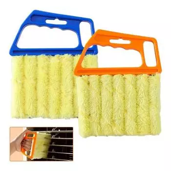 Очиститель жалюзи для окон, инструмент для чистки жалюзи, щетка для чистки с эргономичной ручкой, инструмент для чистки кондиционера от пыли A