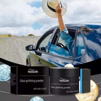 Очистка автомобильных стекол, дезактивация, водонепроницаемые чистящие средства, порошок для полировки автомобильных стекол, непромокаемый порошок для чистки автомобильных стекол